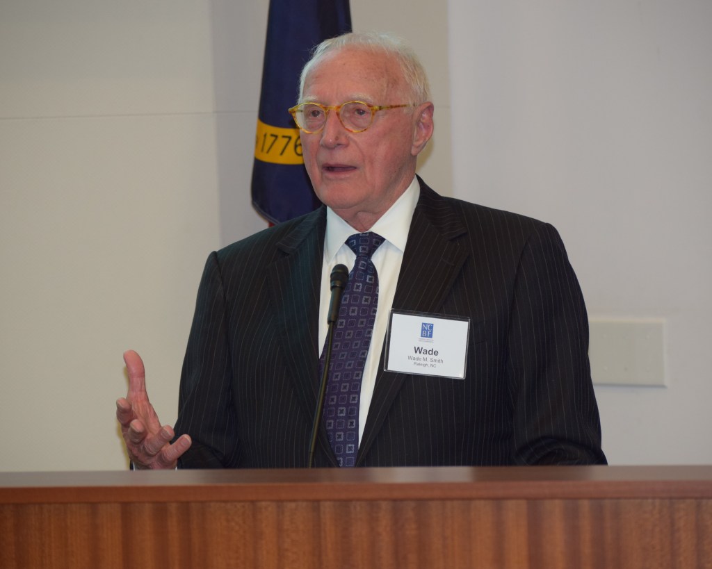 North Carolina Bar Foundation dedicates Wade M. Smith Justice Fund