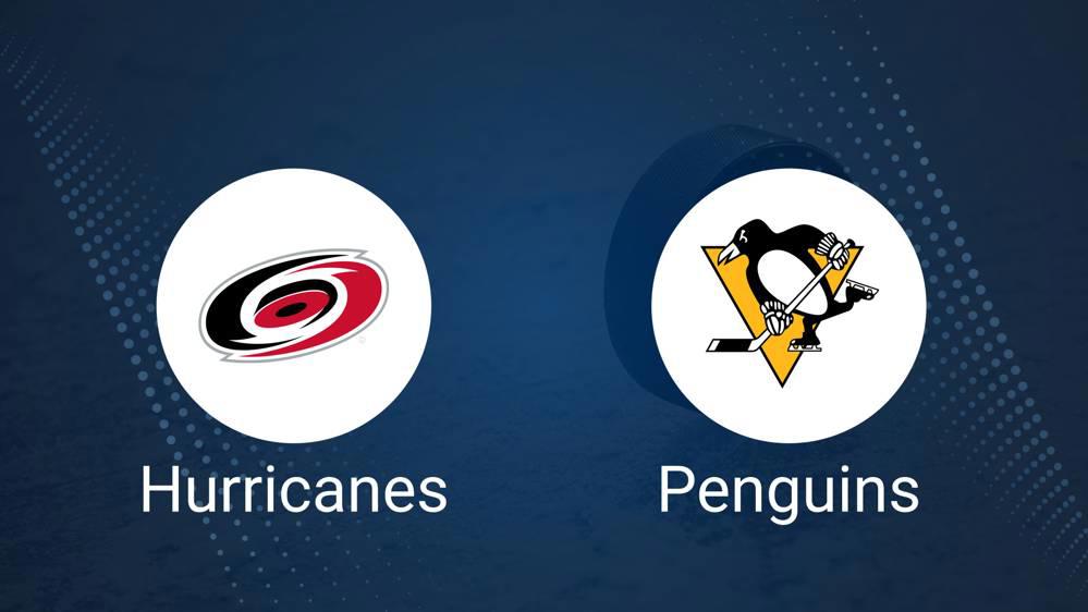 Where to Watch Carolina Hurricanes vs. Pittsburgh Penguins on TV or